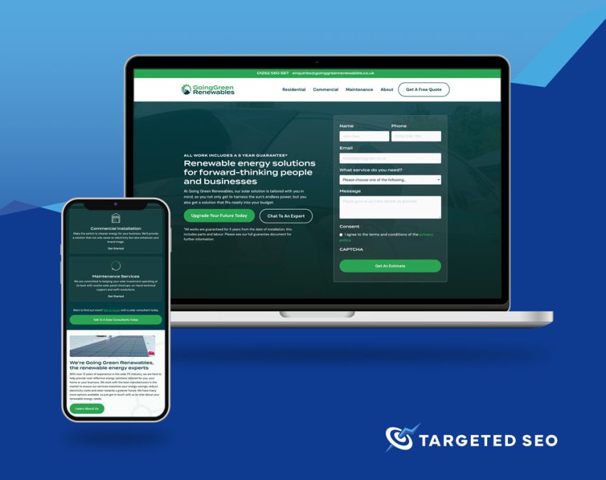 example of SEO friendly web design by Targeted SEO
