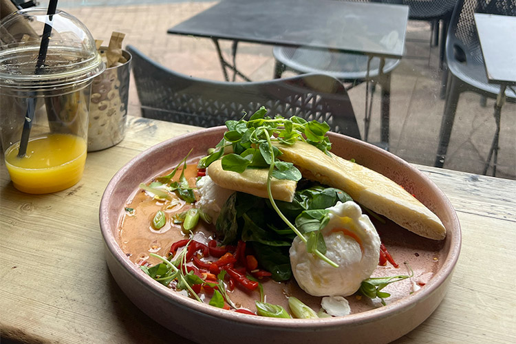 Breakfast at Cafe Coho in Brighton