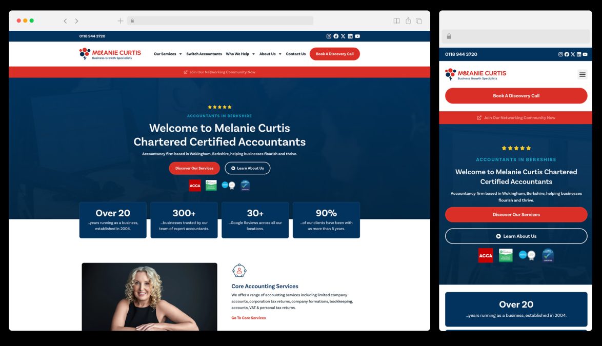 web design for accounting firm