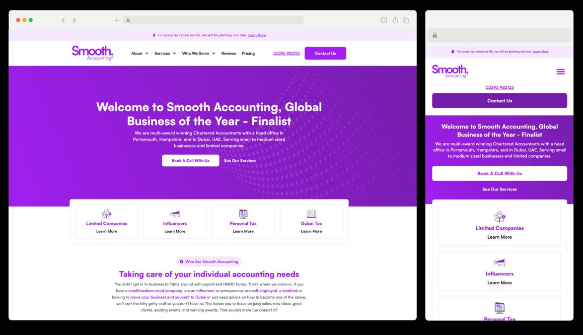 web design and seo for local accounting firm
