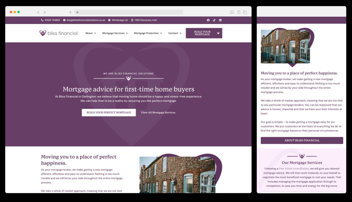 web design agency for mortgage company