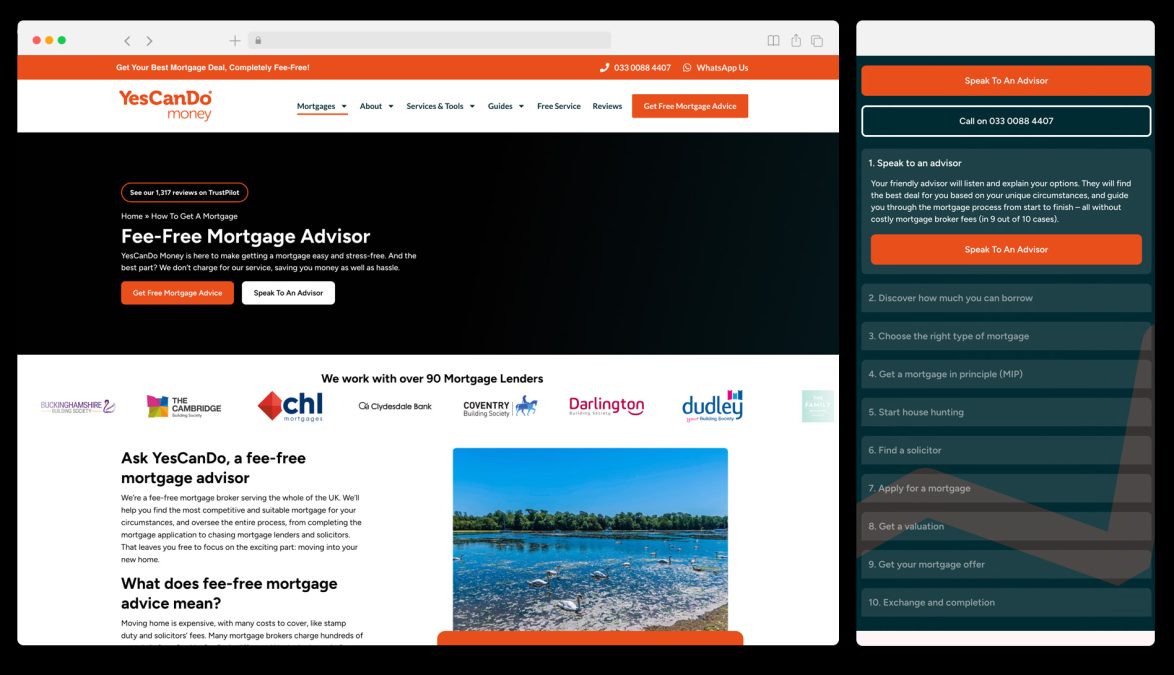 web design agency for mortgage companies