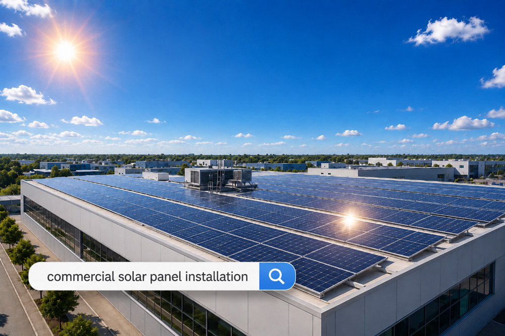 seo for commercial solar panel installation company