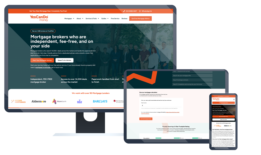 seo website design agency for mortgage company