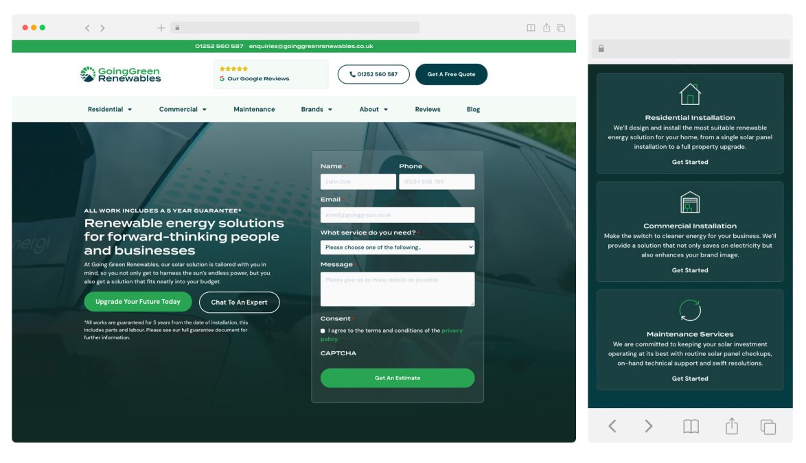 local seo success for solar company
