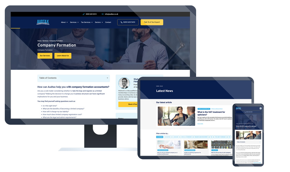 website design for accountants