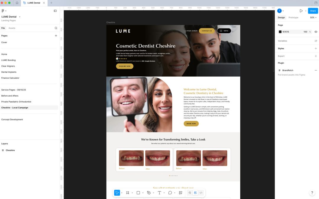 seo website design for private dental practice
