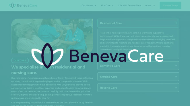 care home seo case study for beneva care