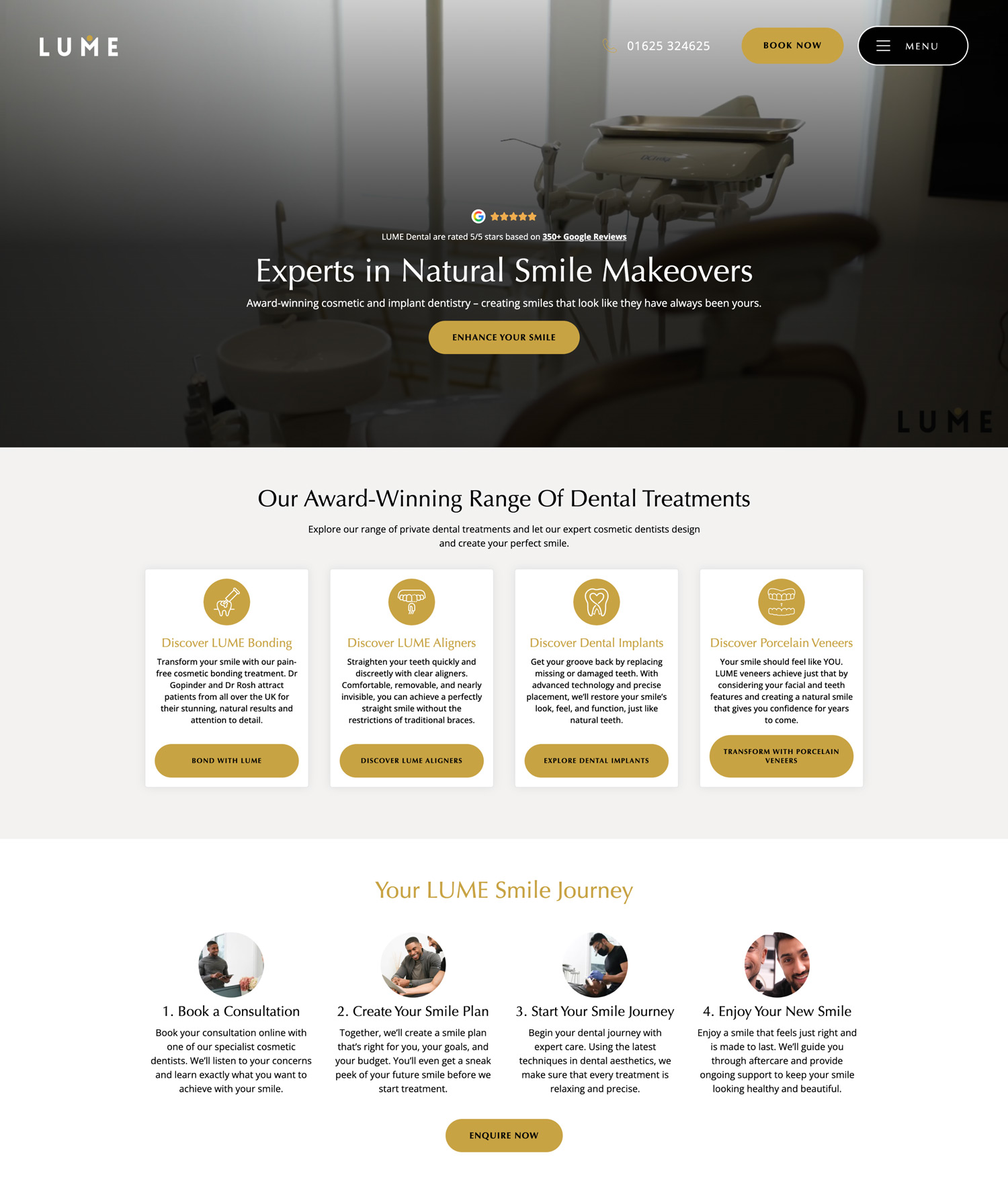 seo for dental practice website home page