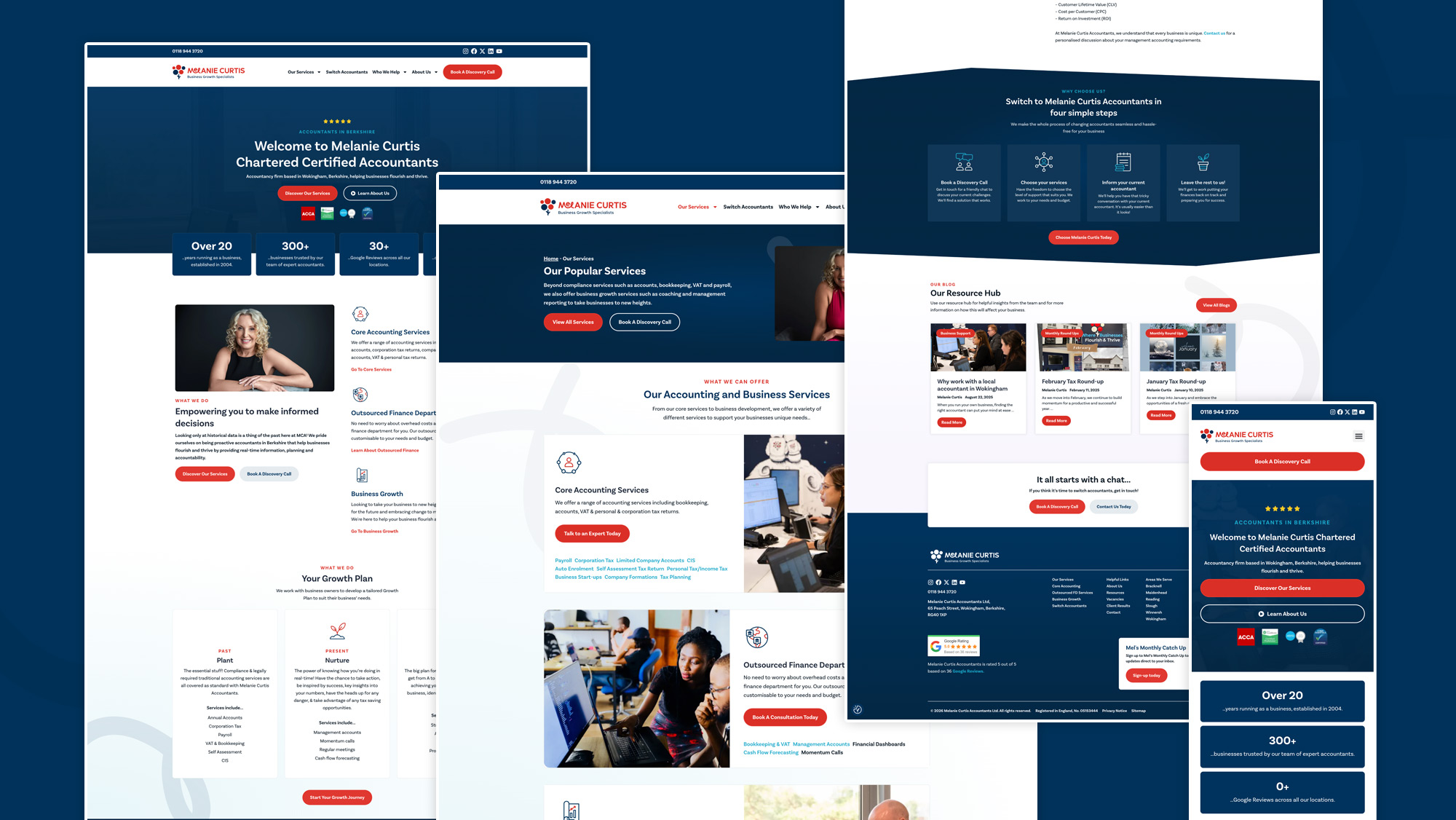 seo website design for chartered accounting firm