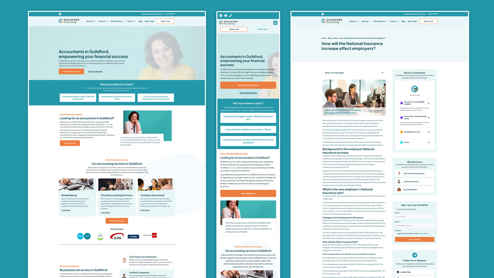 seo website design for local accountancy firm