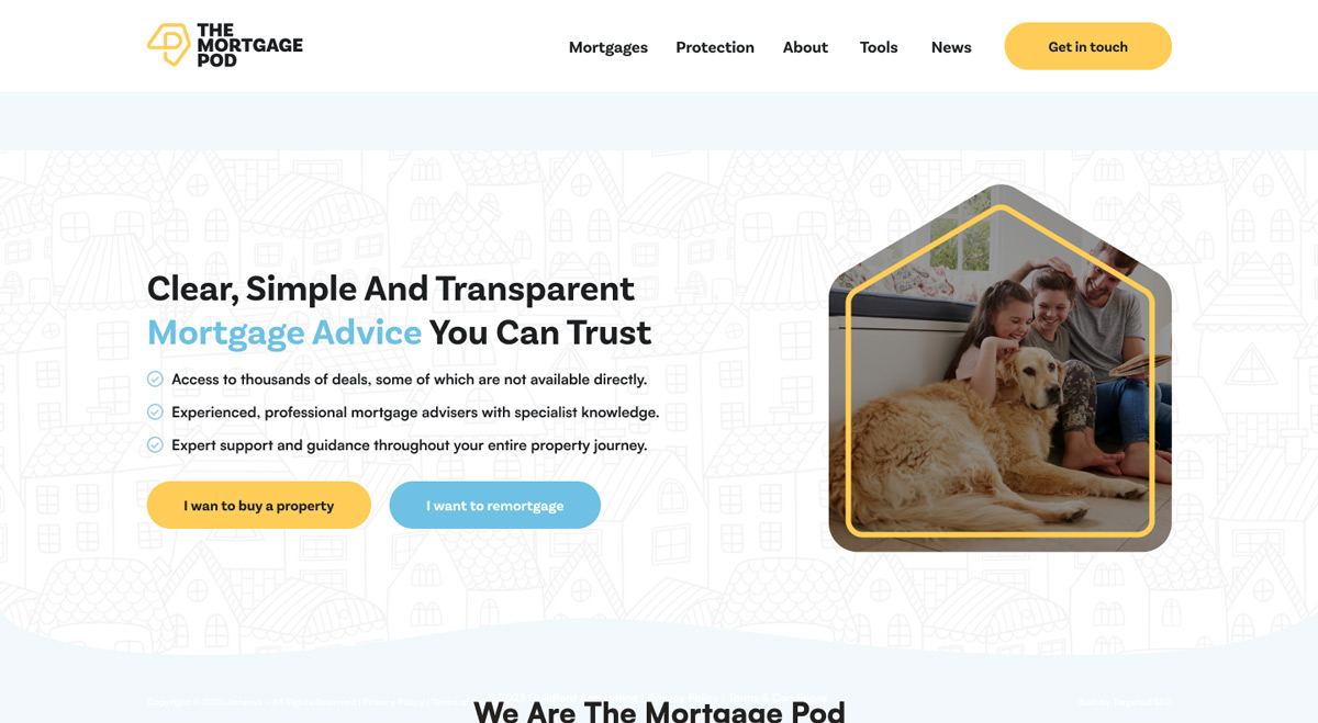 website design for local mortgage broker